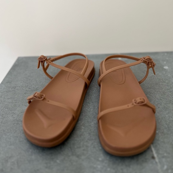 Zara Brown Strappy Sandals - Picture 2 of 5